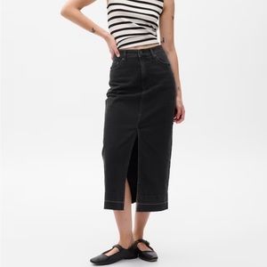 Denim Midi Skirt NWOT